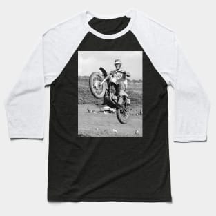 Vintage Motocross 3 Baseball T-Shirt